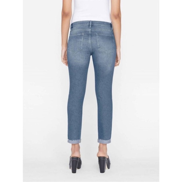 FRAME le garcon rolled raw after jean in deepwater - Picture 4 of 10